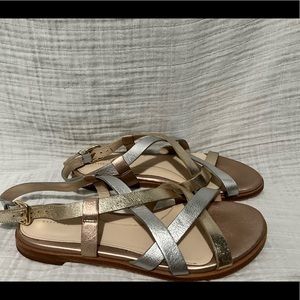 Metallic Cole Haan sandals